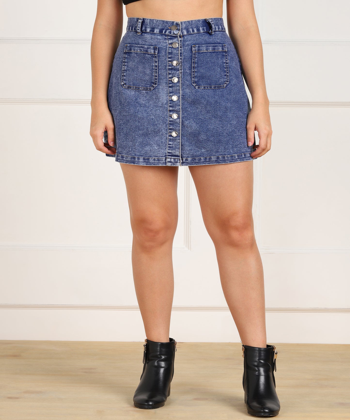 Soft Hues of Style: The Timeless Cloud Light Blue Skirt