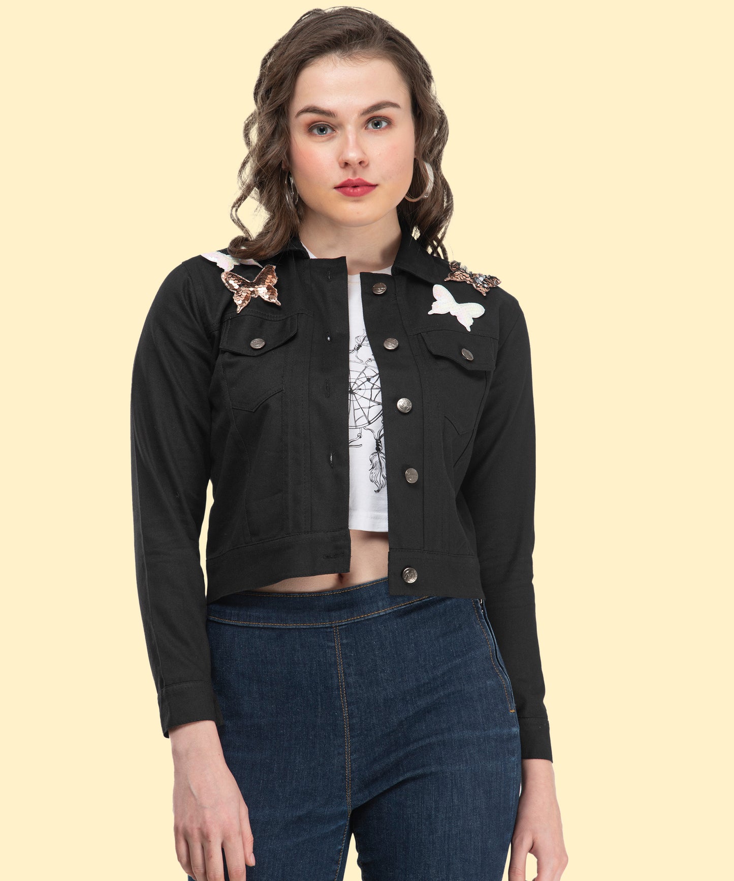 "A Perfect Mix of Elegance and Edge – Women’s Black Casual Jacket"