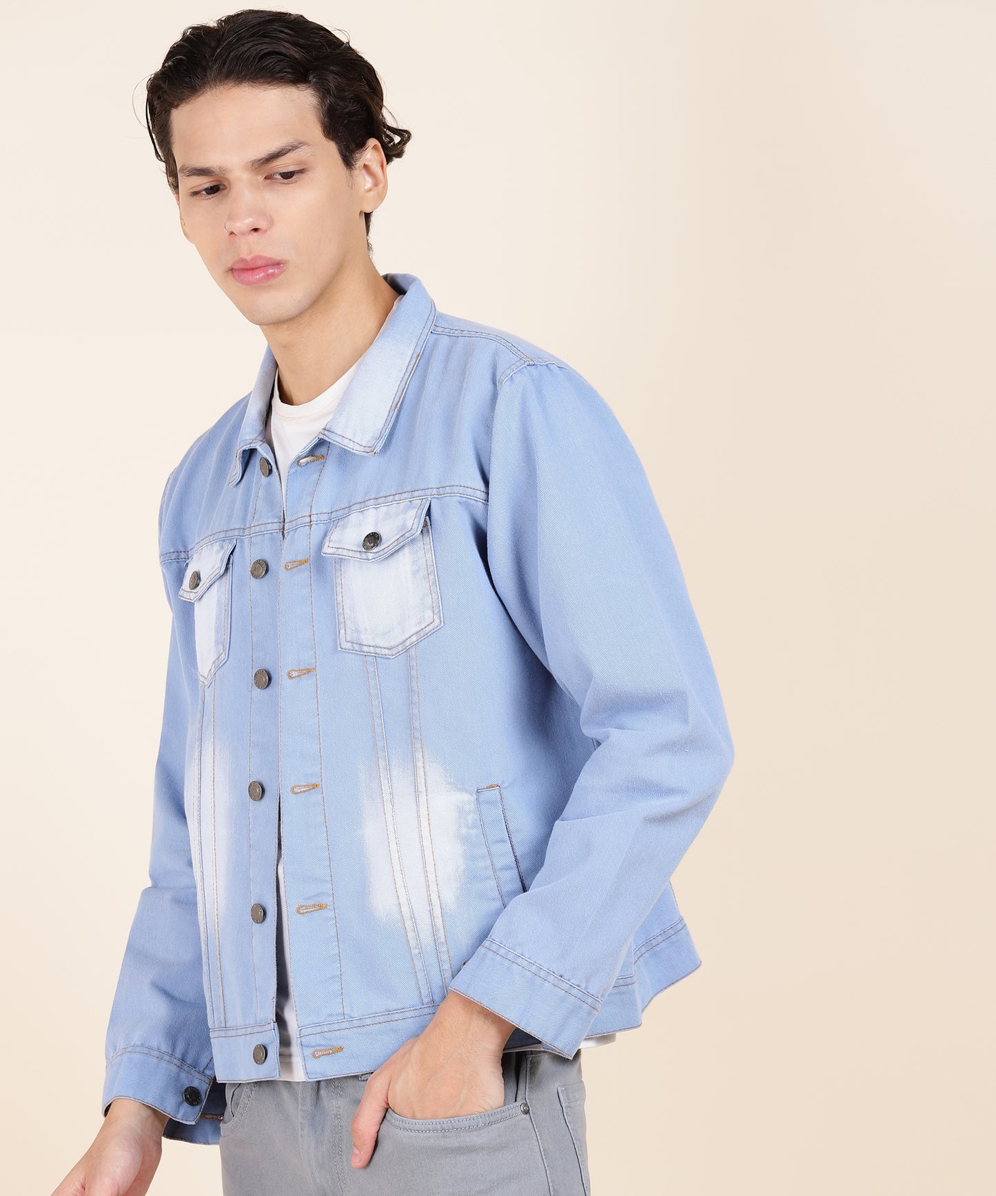Light Blue Denim Jacket for Timeless Casual Style