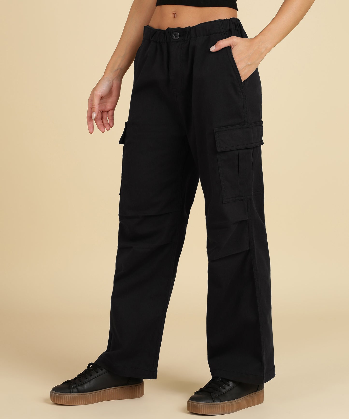 Utility Meets Fashion: Women’s Black Cargo Pants