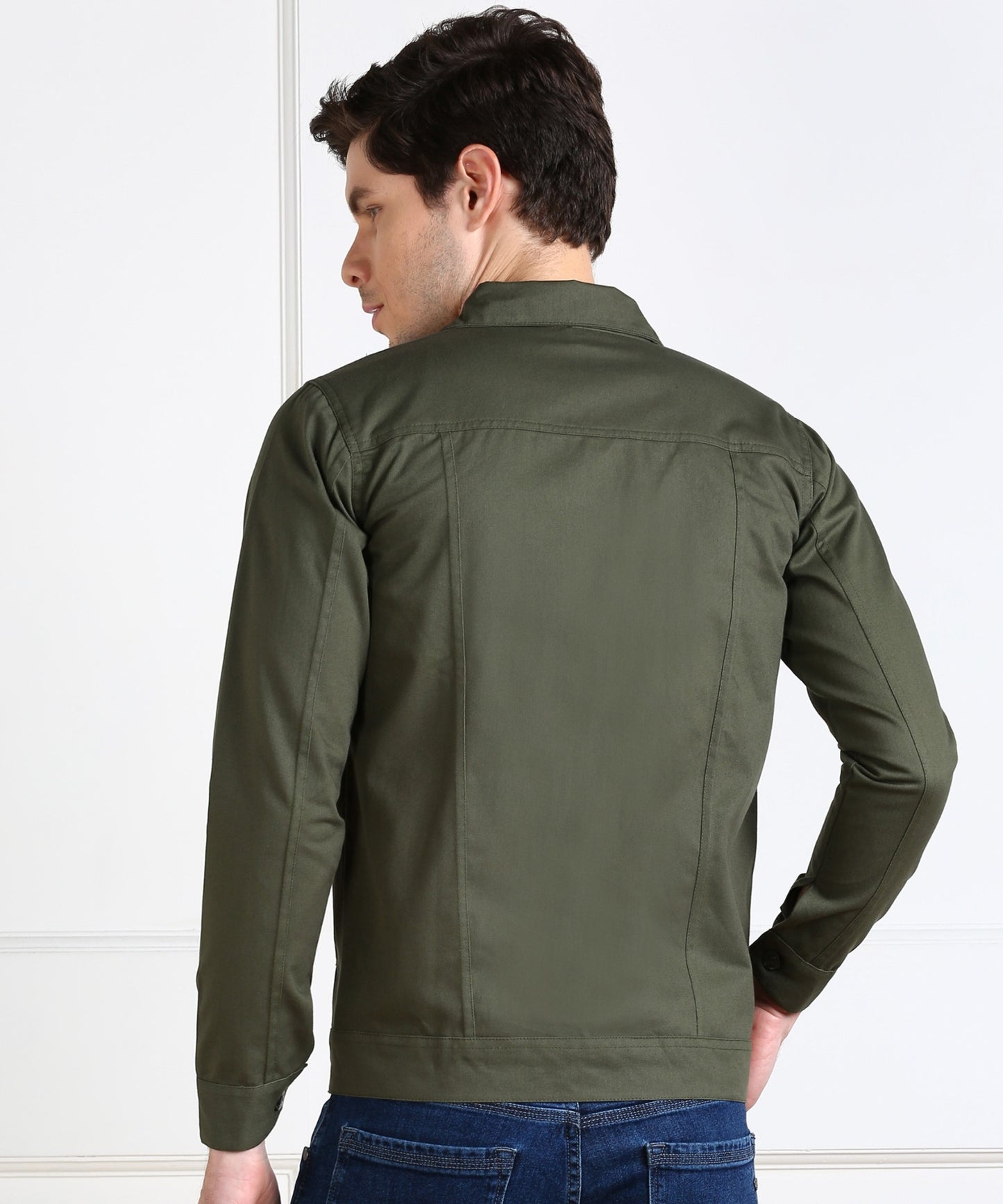Timeless Olive Green Casual Jacket