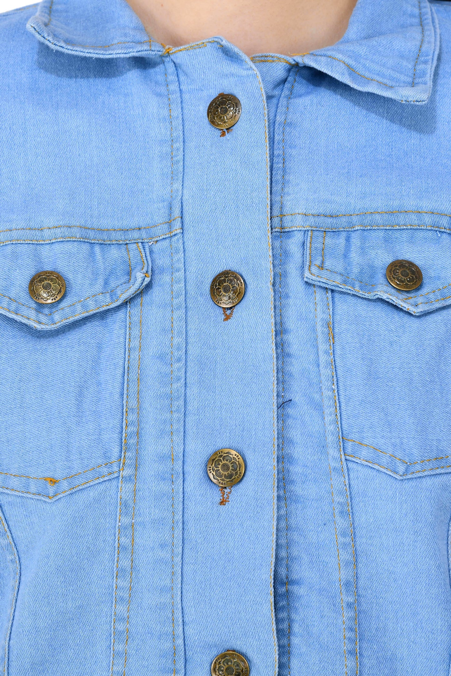 Sky Blue Buttoned Jacket – Effortless Elegance Meets Modern Style