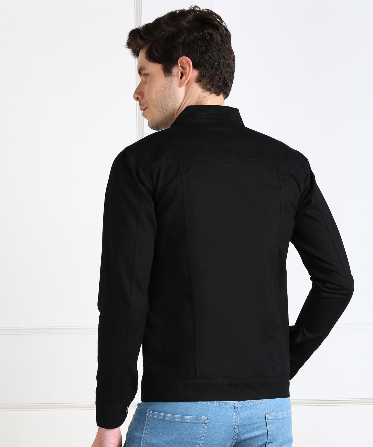 Timeless Black Men’s Casual Jacket – Effortless Style