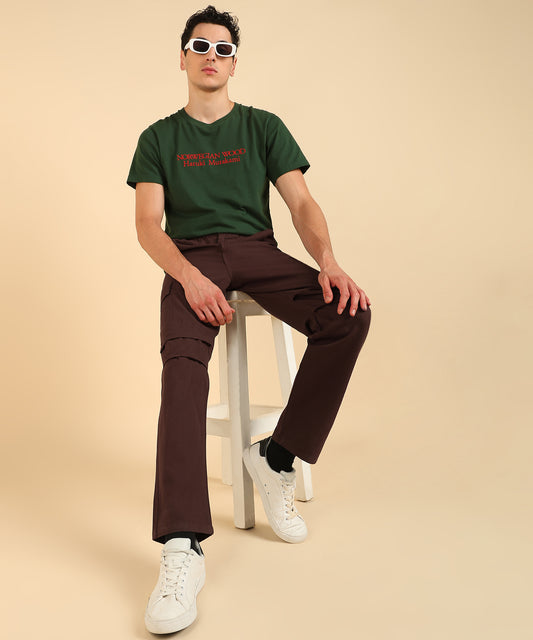 Men’s Classic Brown Cargo Pants – Comfort Meets Utility