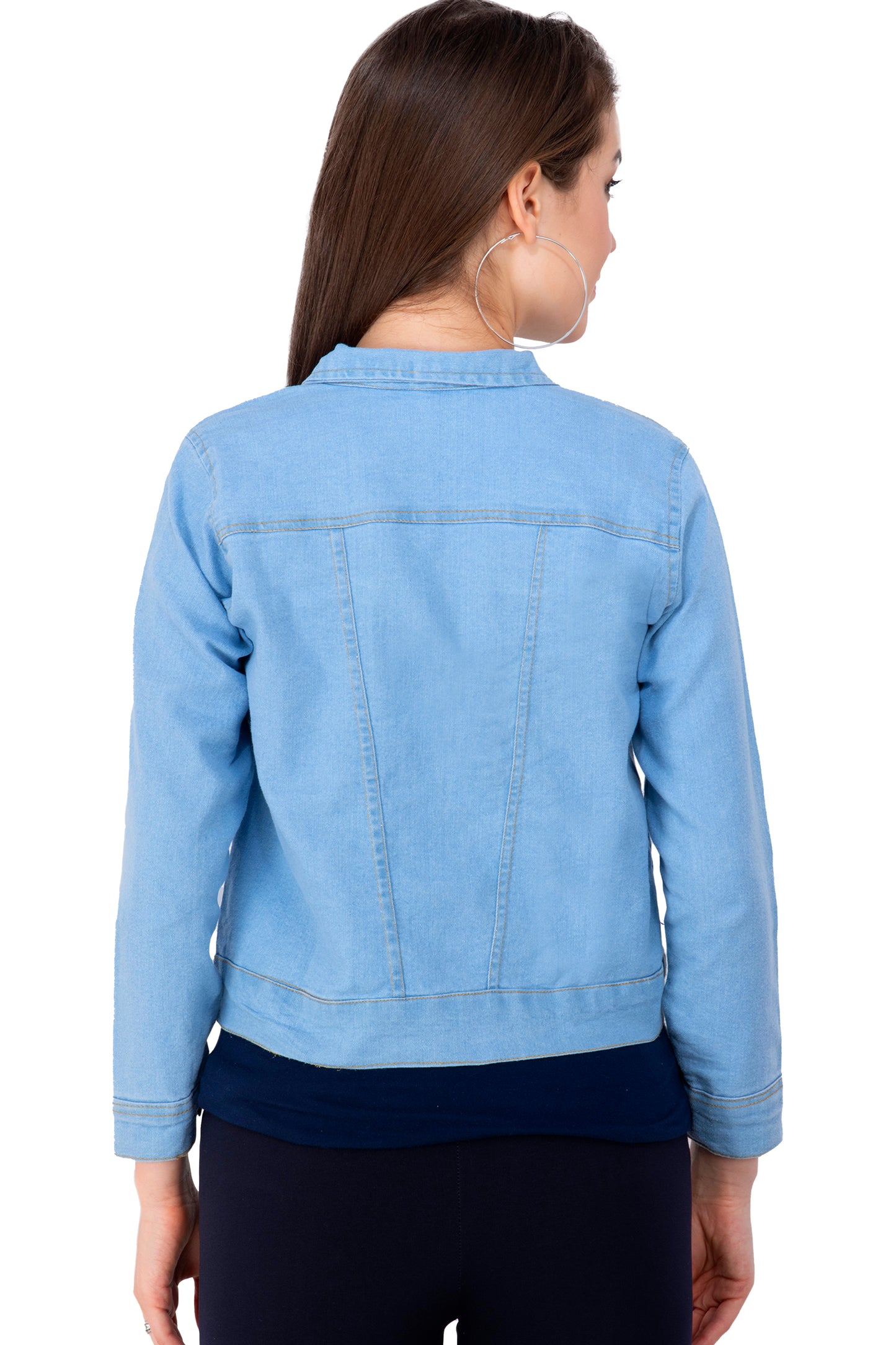 Sky Blue Buttoned Jacket – Effortless Elegance Meets Modern Style