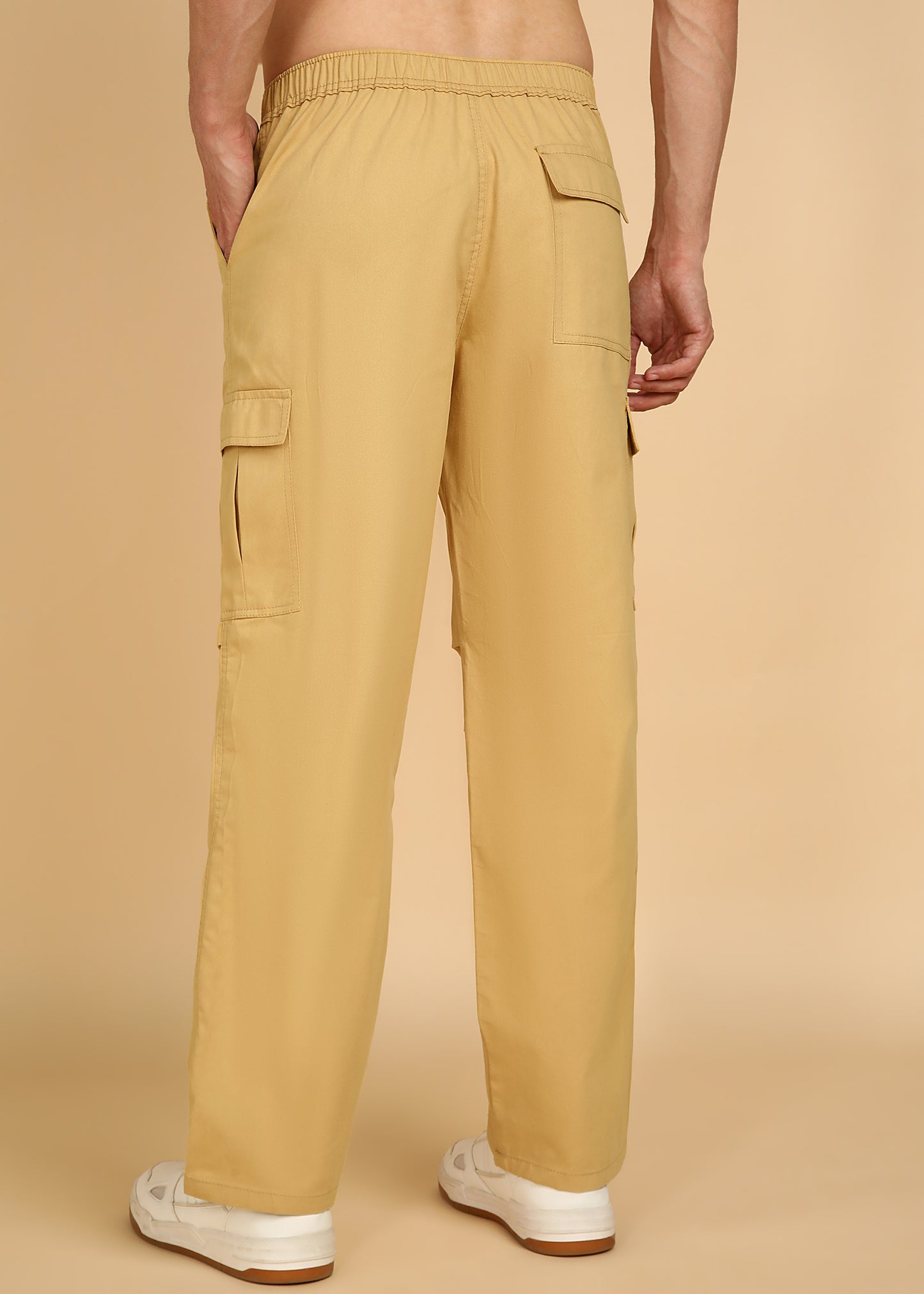 Men’s Classic Khaki Utility Cargo Pants – Comfort & Style Combined