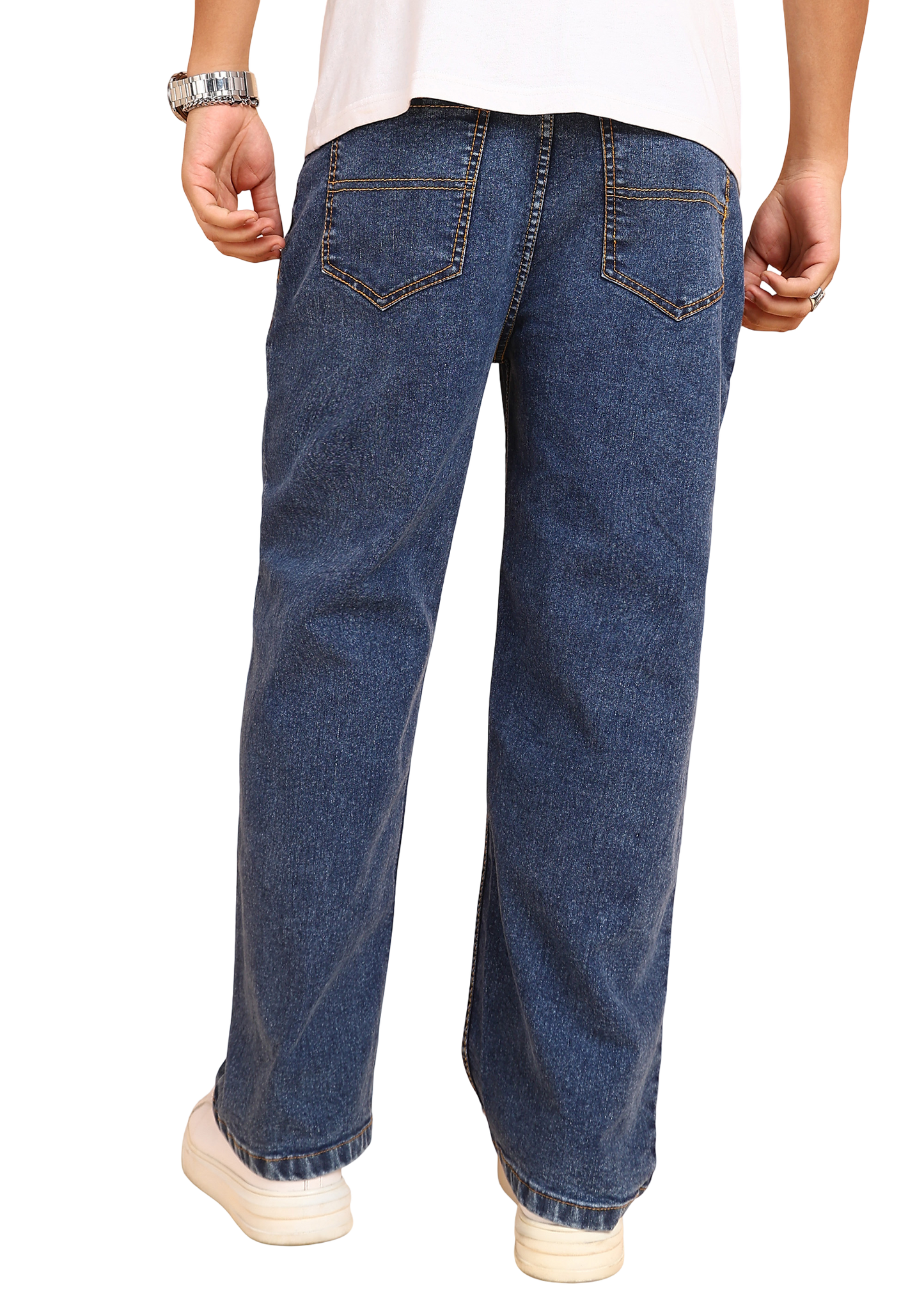 Dark Blue Classic Straight Fit Jeans