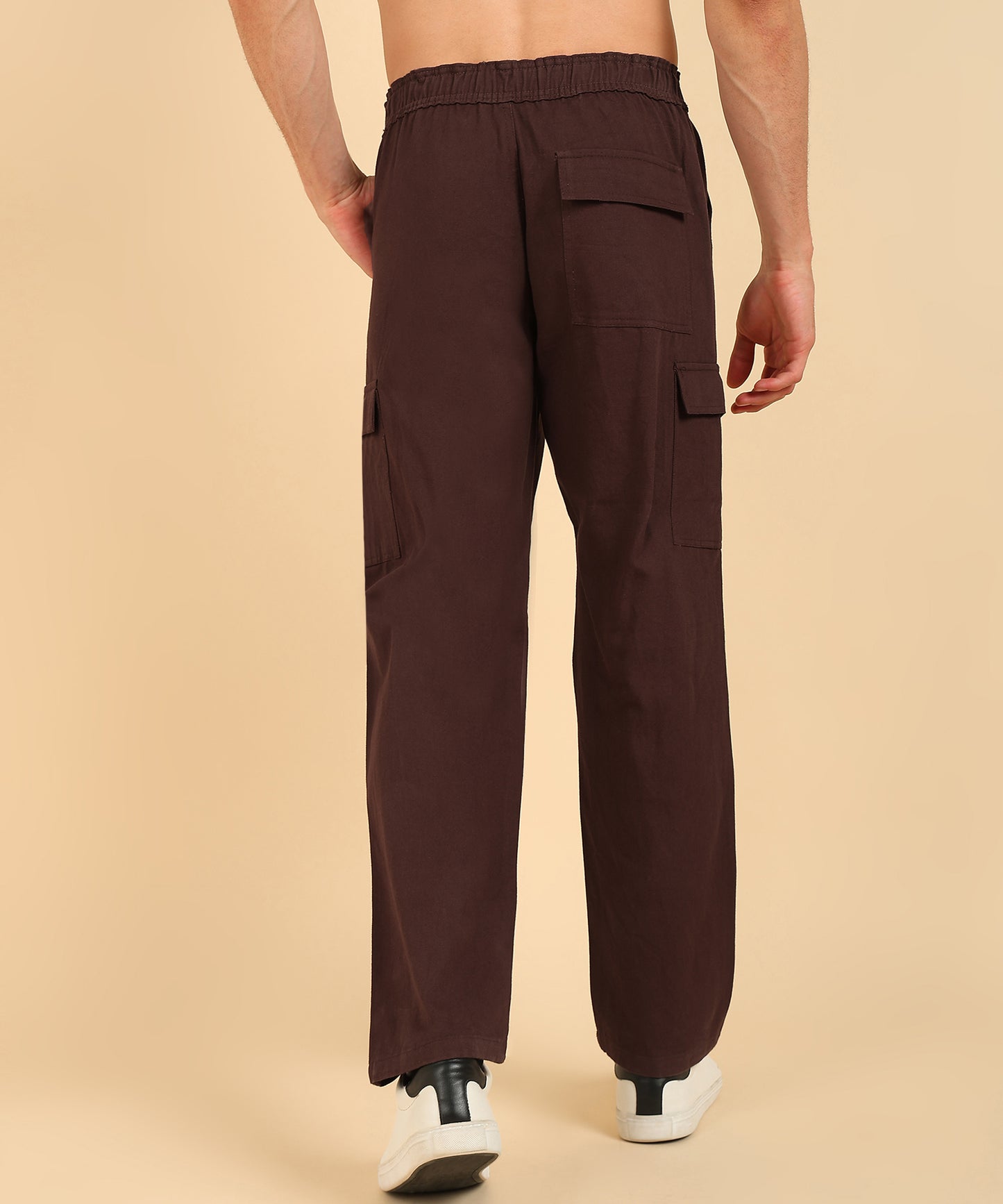Men’s Classic Brown Cargo Pants – Comfort Meets Utility