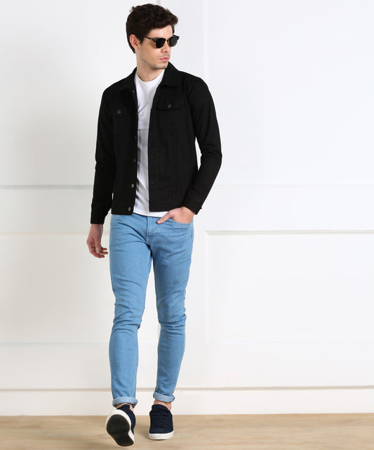 Timeless Black Men’s Casual Jacket – Effortless Style
