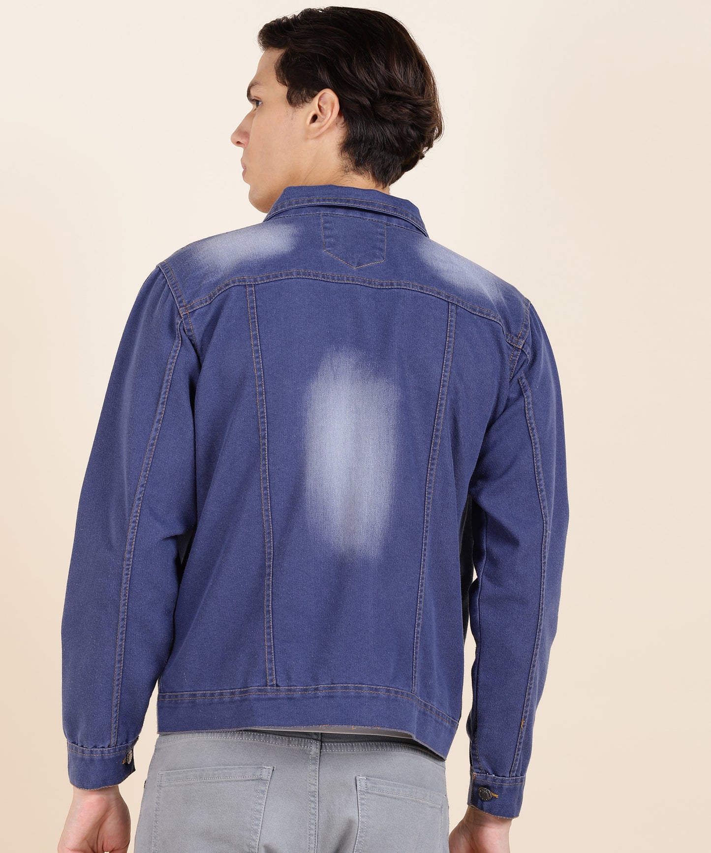 Classic Dark Blue Denim Jacket for Effortless Style