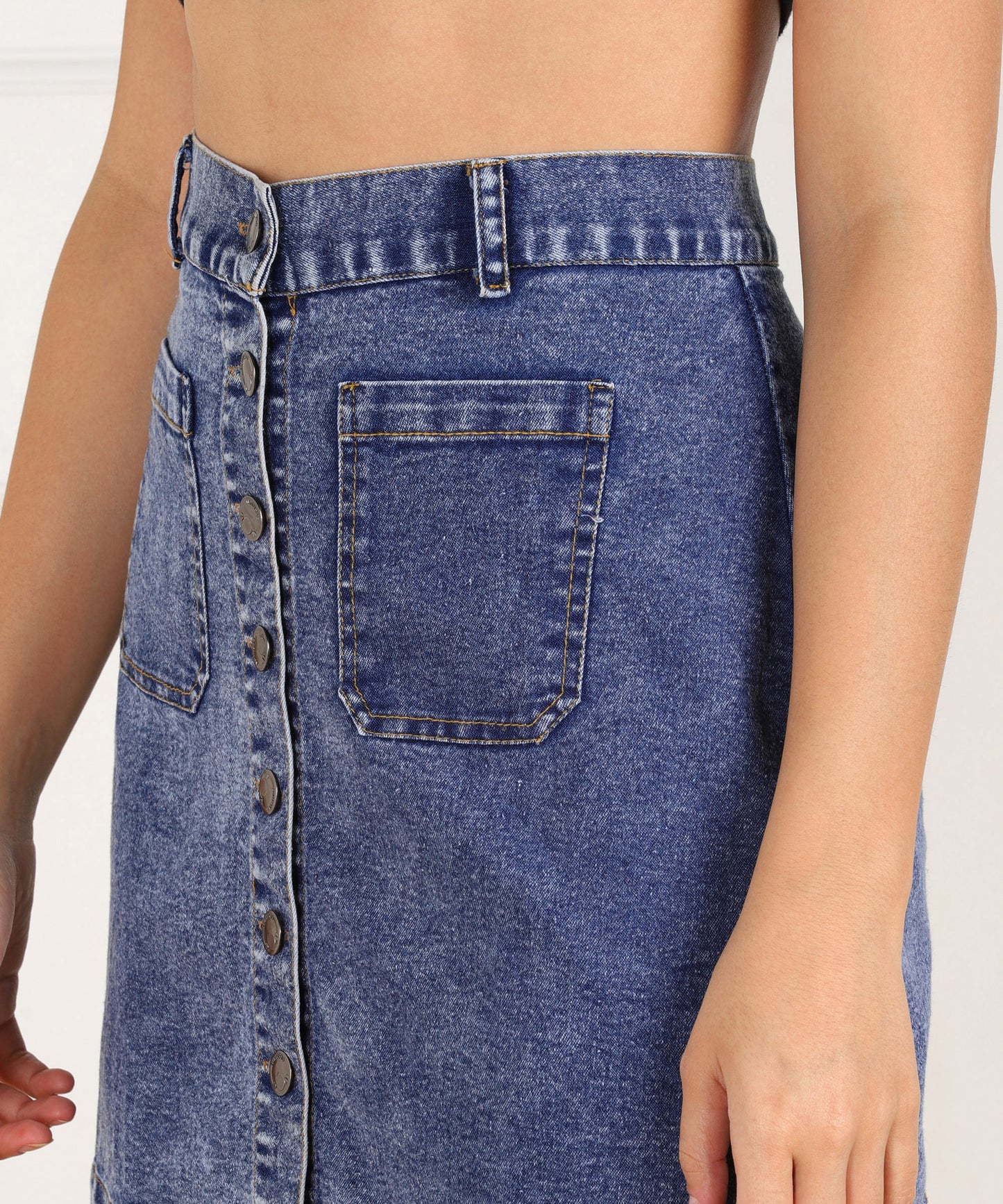 Soft Hues of Style: The Timeless Cloud Light Blue Skirt