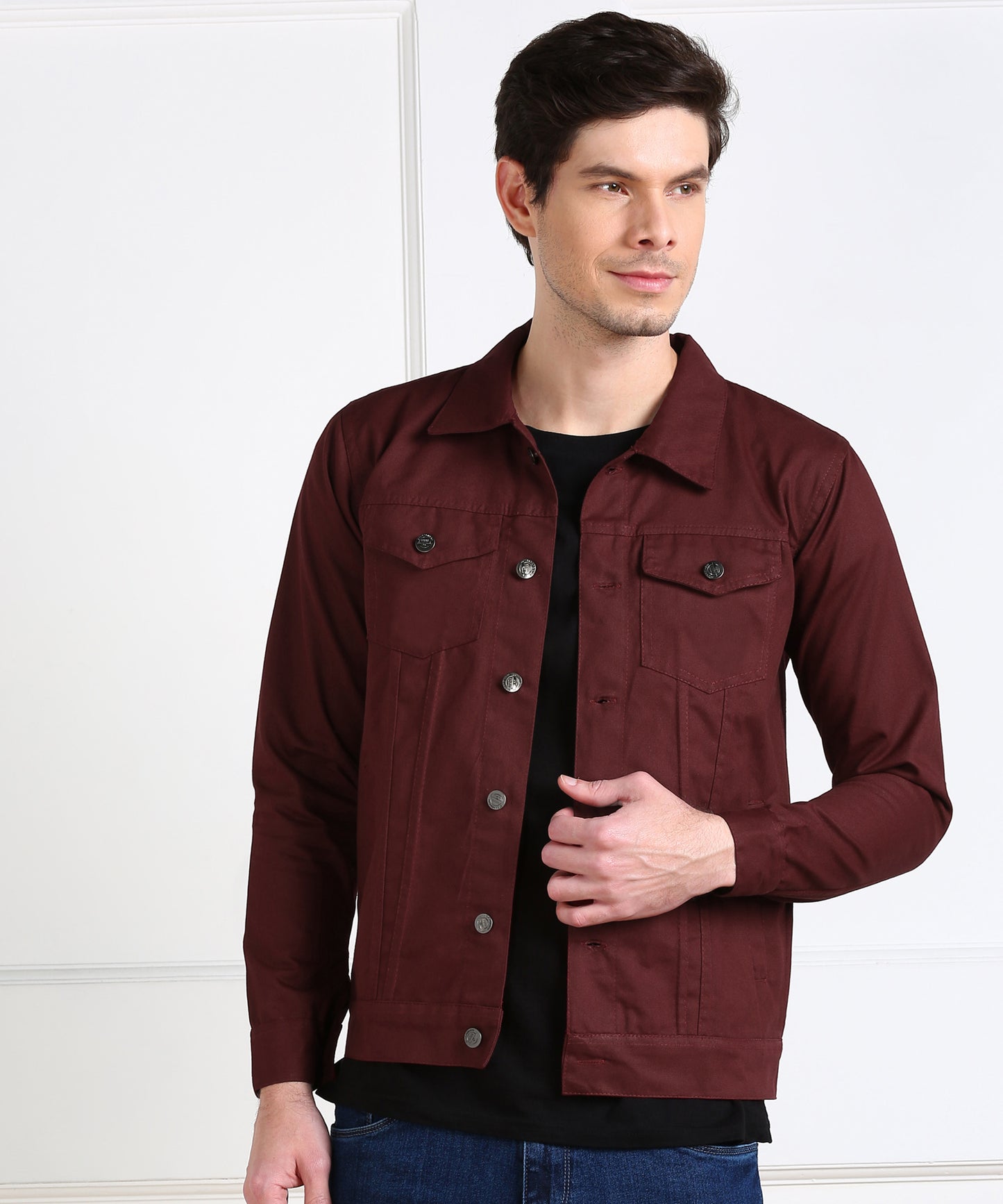 Maroon Heritage Casual Men’s Jacket