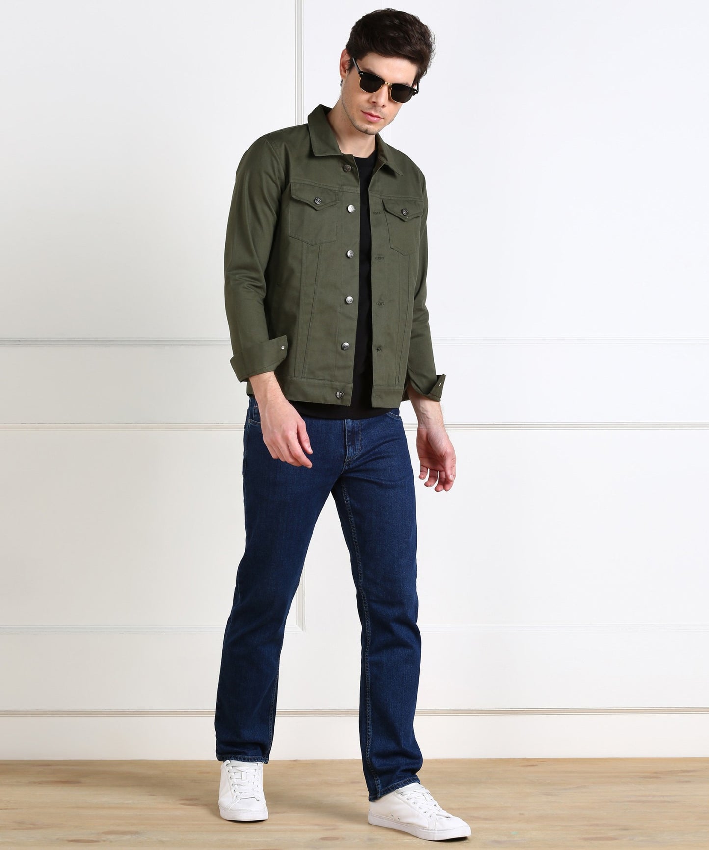 Timeless Olive Green Casual Jacket