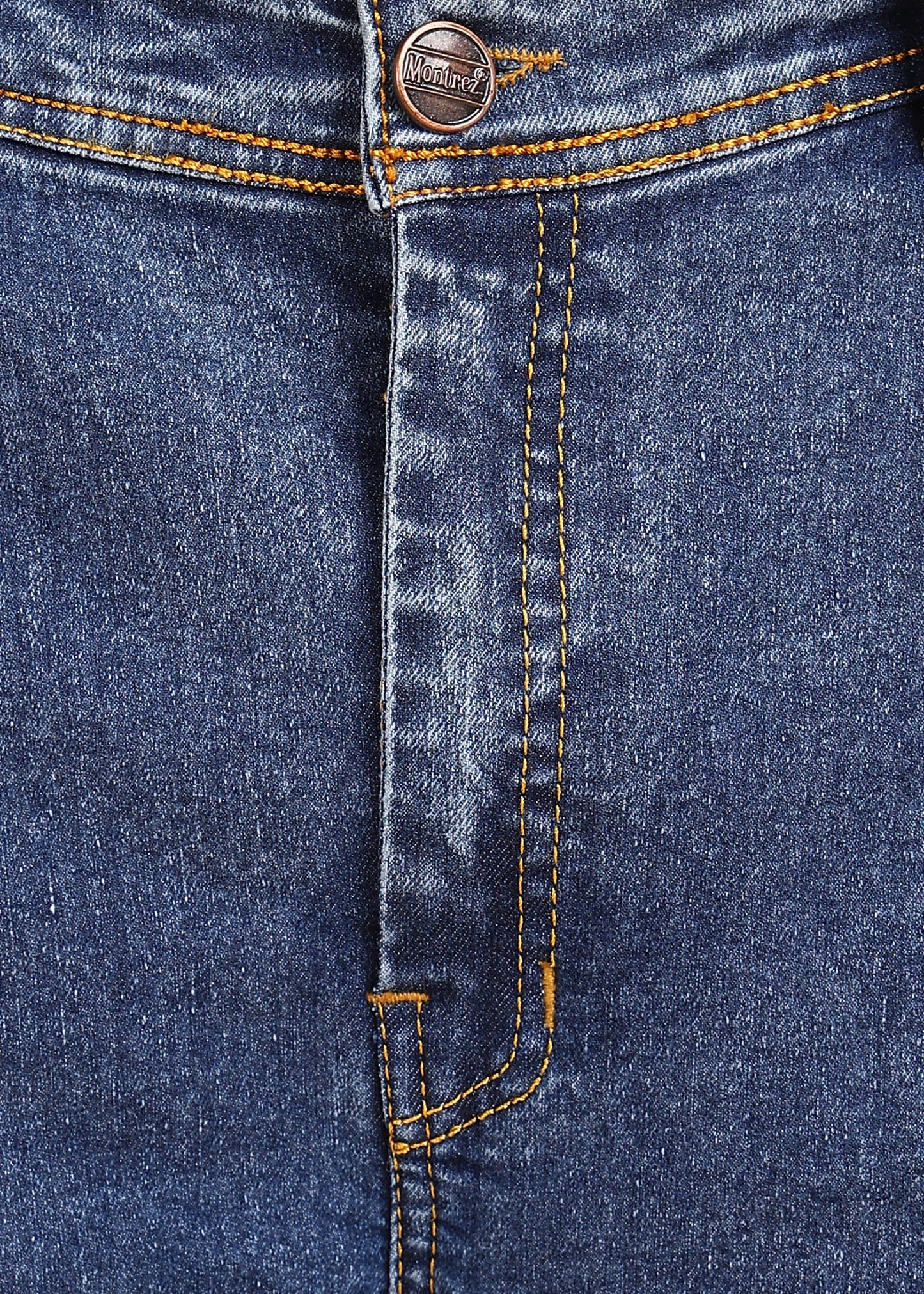 Dark Blue Classic Straight Fit Jeans