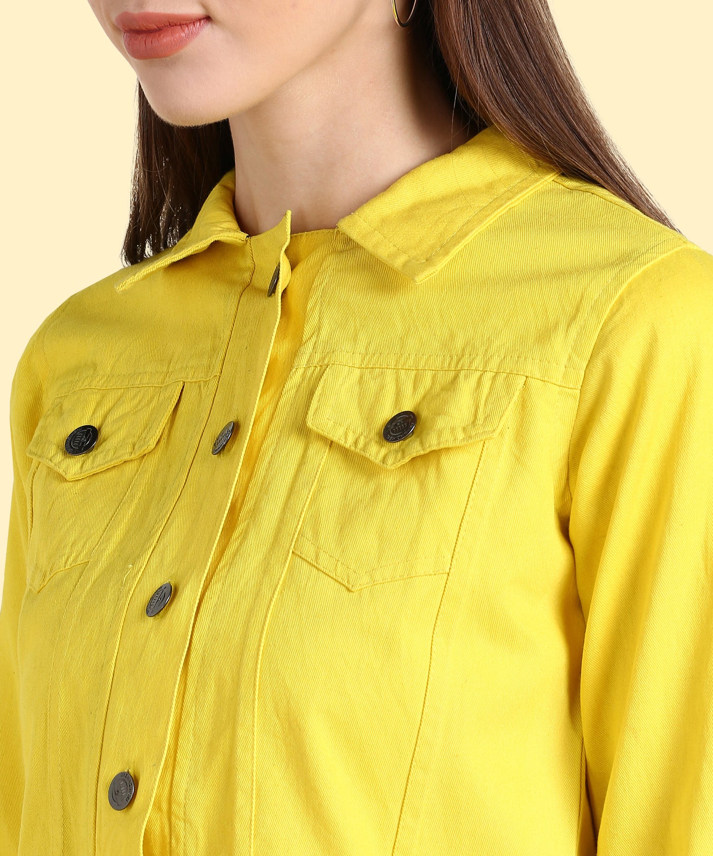 Radiant Radiant Neon Yellow Cropped Jacket for Women