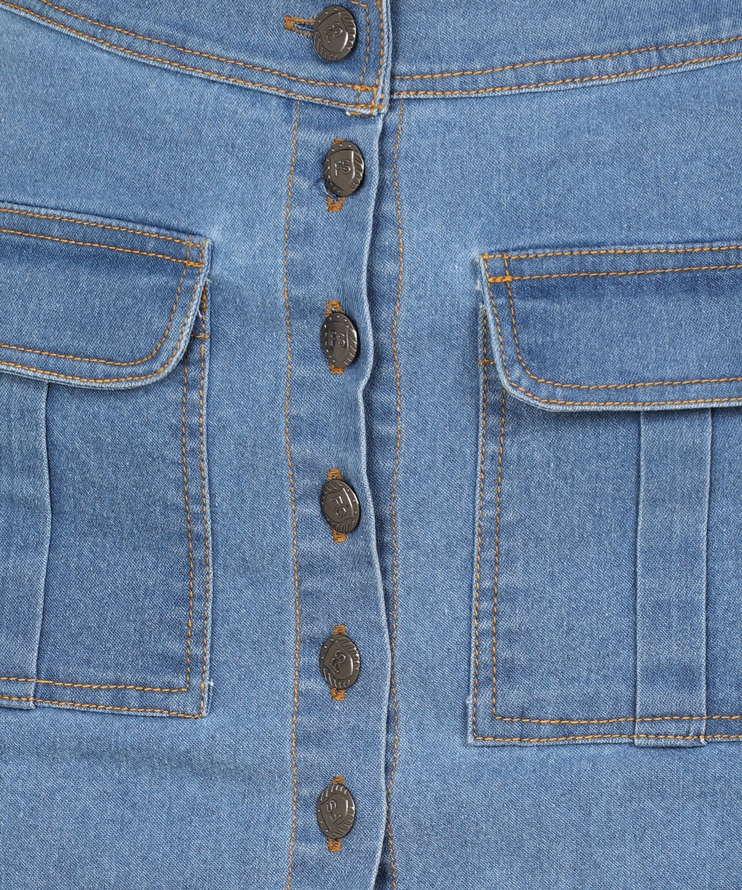 Effortless Grace: The Classic Blue Denim Skirt