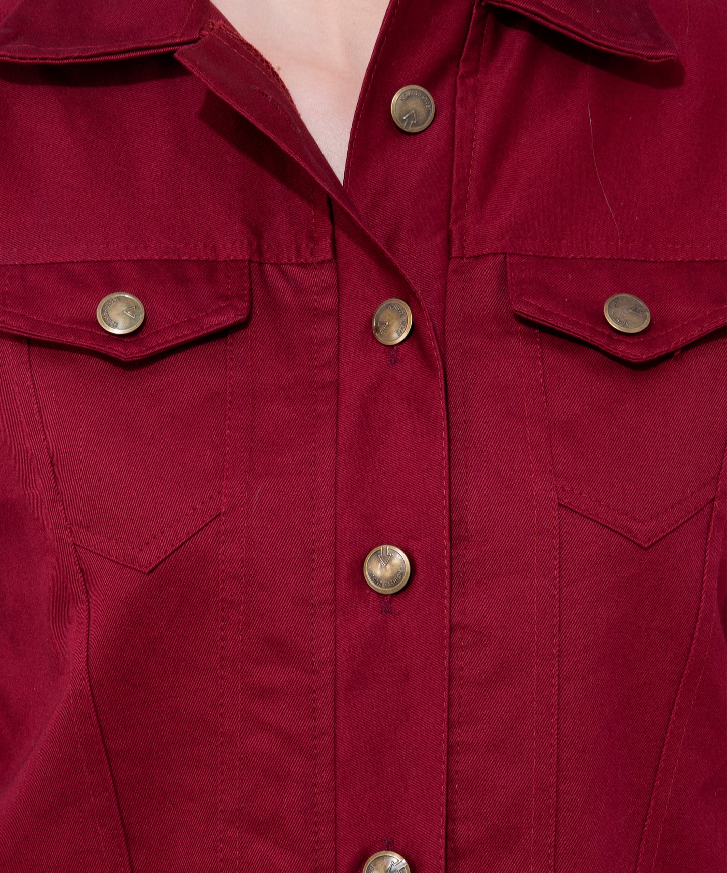Women's Maroon Cropped Jacket – Bold Elegance with a Modern Touch