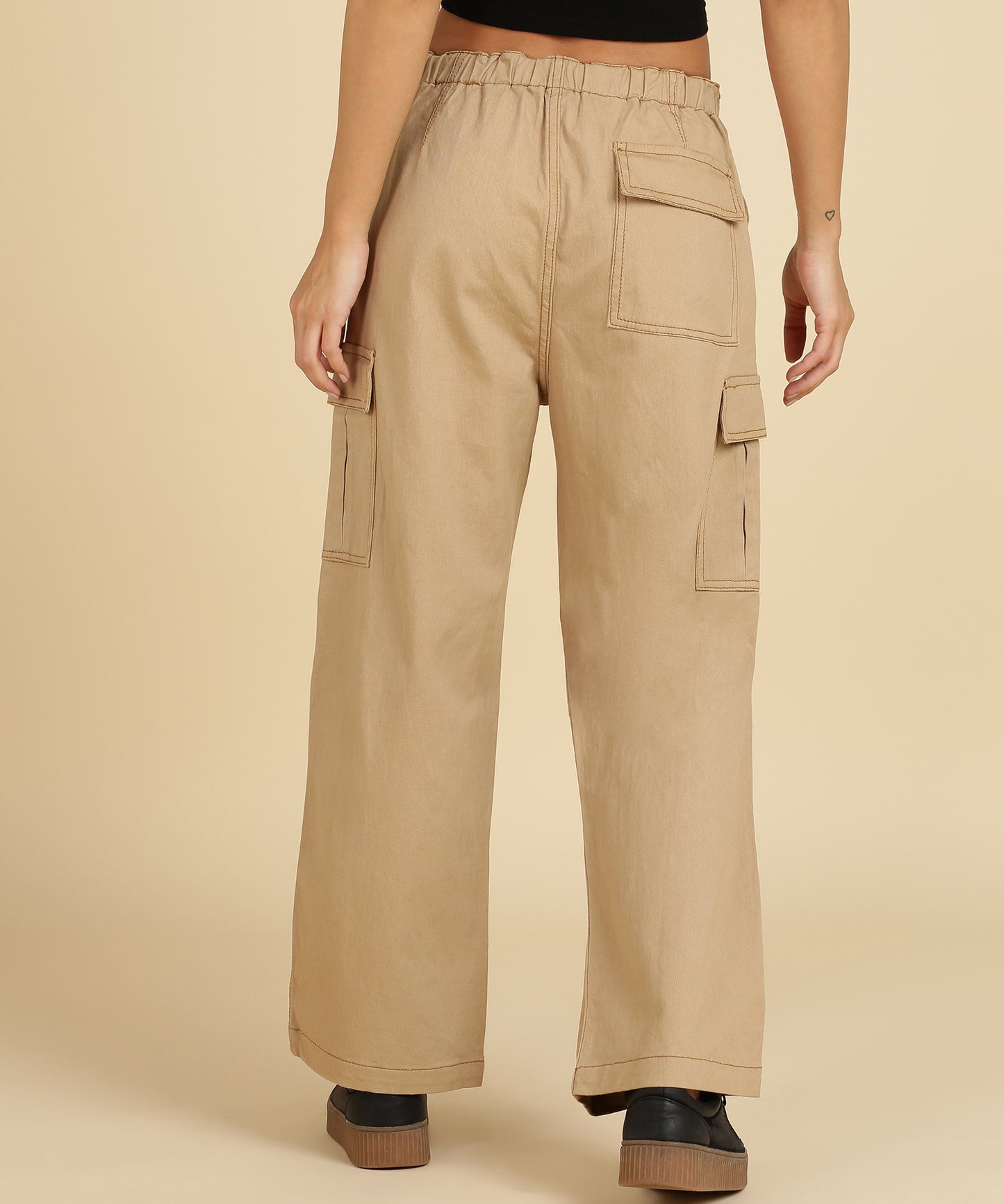 Classic Beige Women’s Utility Cargo Pants