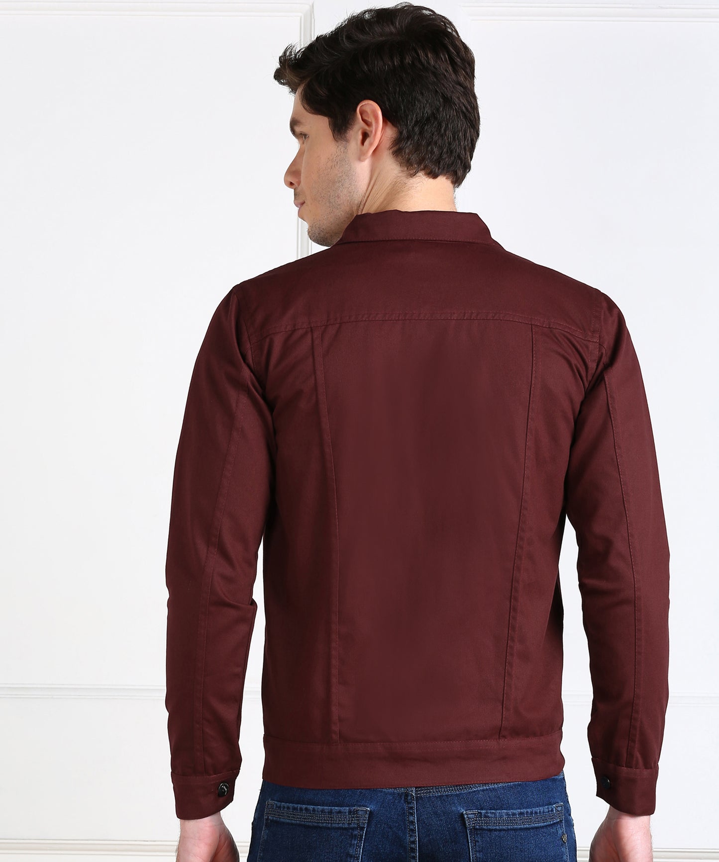 Maroon Heritage Casual Men’s Jacket